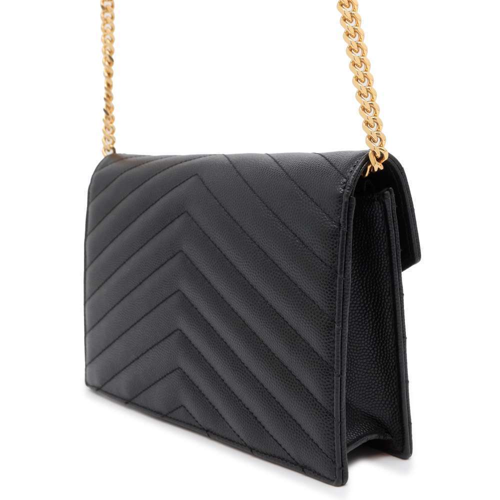 Saint Laurent Wallet YSL Monogram Paris Clutch Chain